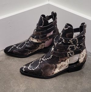 ALLSAINTS ALL SAINTS Naomi Snake Bootie NWOB sz 35